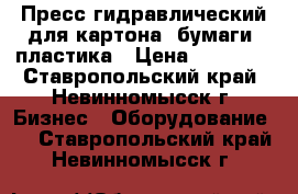 Пресс гидравлический для картона, бумаги, пластика › Цена ­ 50 000 - Ставропольский край, Невинномысск г. Бизнес » Оборудование   . Ставропольский край,Невинномысск г.